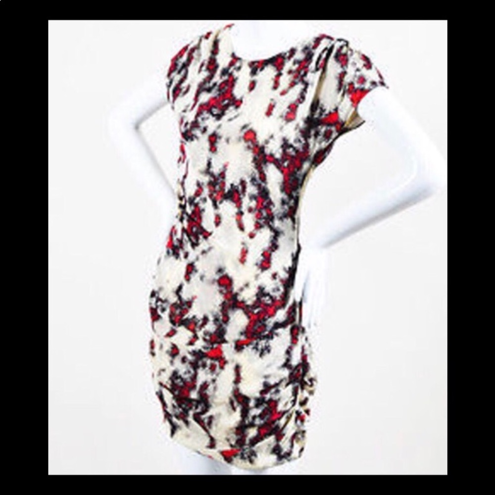 IRO Sarah Silk Printed Mini Dress